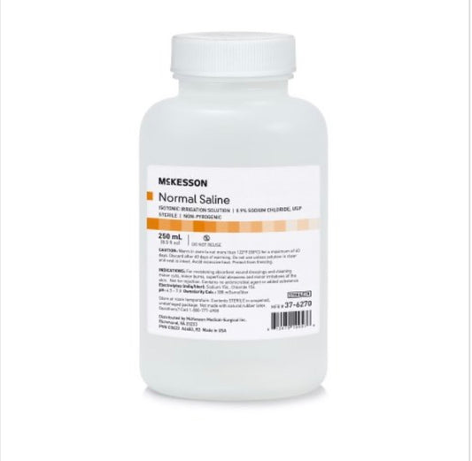 McKesson Saline Irrigation Solution, 100 mL Bottle