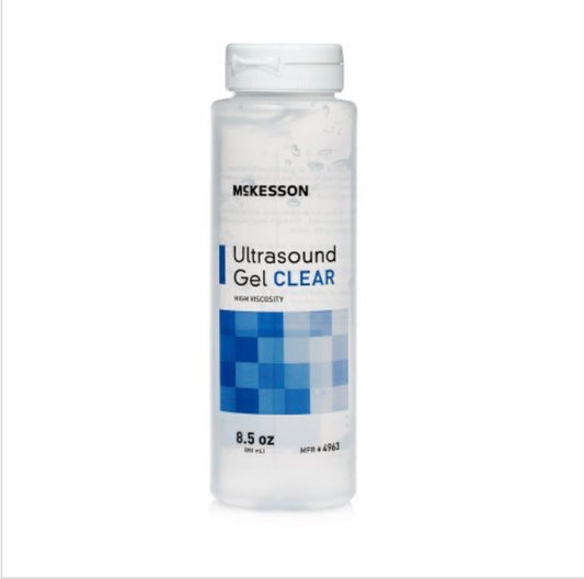 McKesson Ultrasound Gel, Clear, 250 mL Bottle, Ultrasound and Laser Transmission