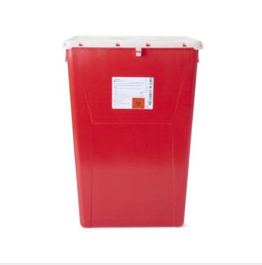 McKesson Prevent Sharps Container, 18 Gallon, 24-3/5 x 17-3/10 x 13 Inch
