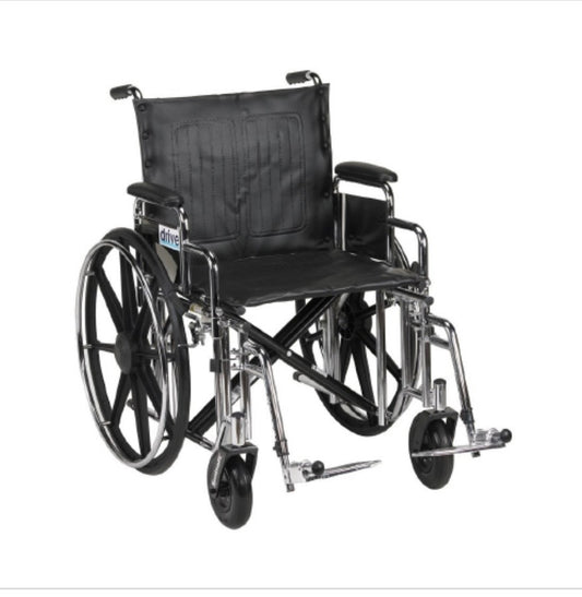 drive Sentra Extra HD Bariatric Wheelchair, 20-Inch Seat Width