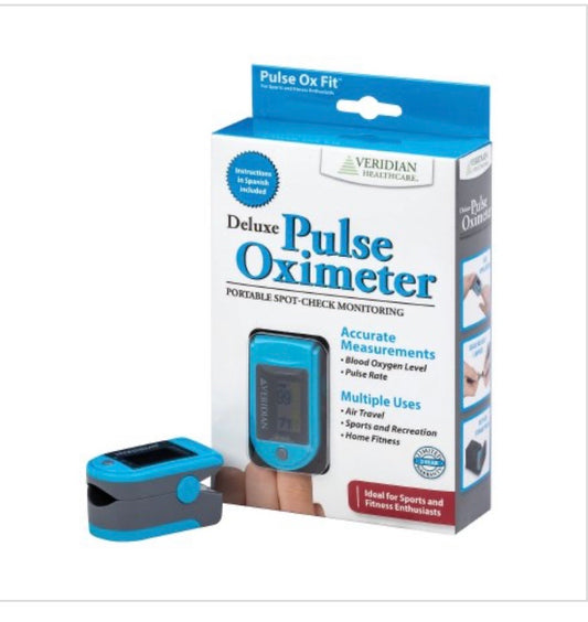 SmartHeart Fingertip Pulse Oximeter for Blood Oxygen Saturation, Deluxe