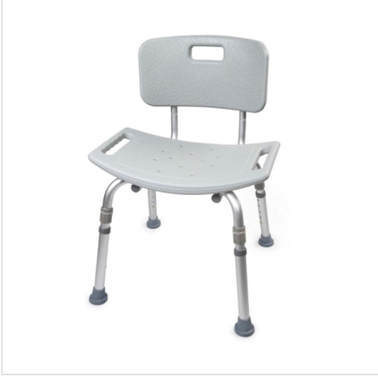 McKesson Aluminum Bath Transfer Bench with Removable Back