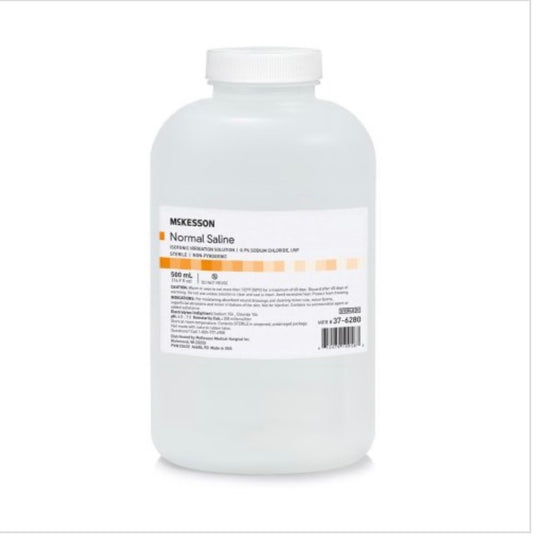 McKesson Saline Irrigation Solution, 500 mL Bottle
