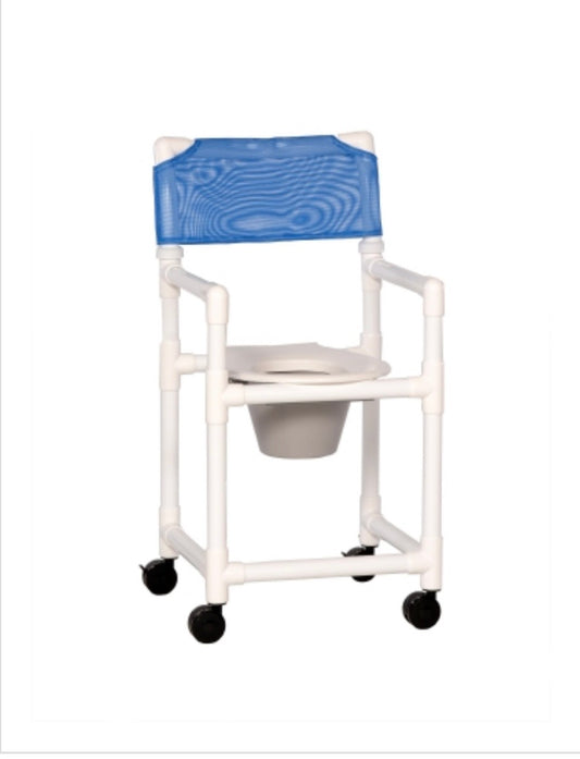 IPU Standard Line Shower Chair Commode, Blue